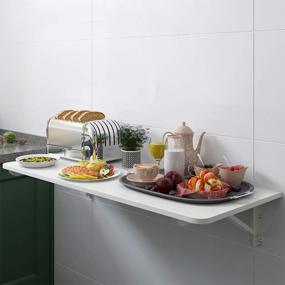 Table Murale Pliable Blanc Petit Taille – Image 4